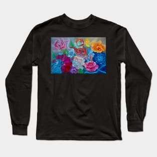 Floral Collage Long Sleeve T-Shirt